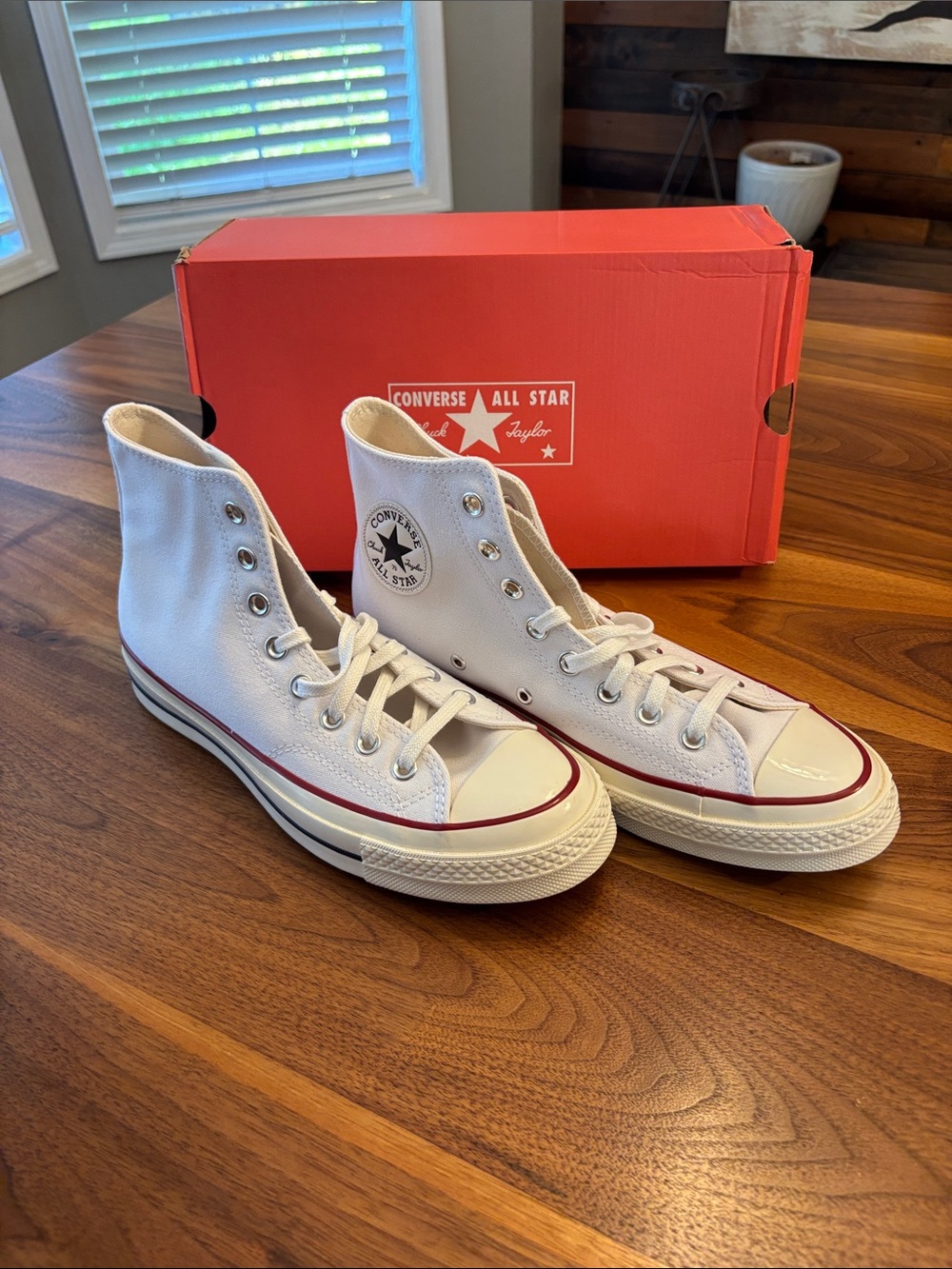 NEW Converse Unisex Chuck 70 Canvas Hightop Shoes Optical White W 10
